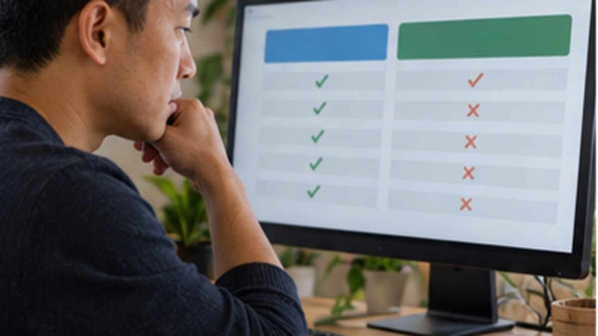 Write a trustworthy comparison featured image